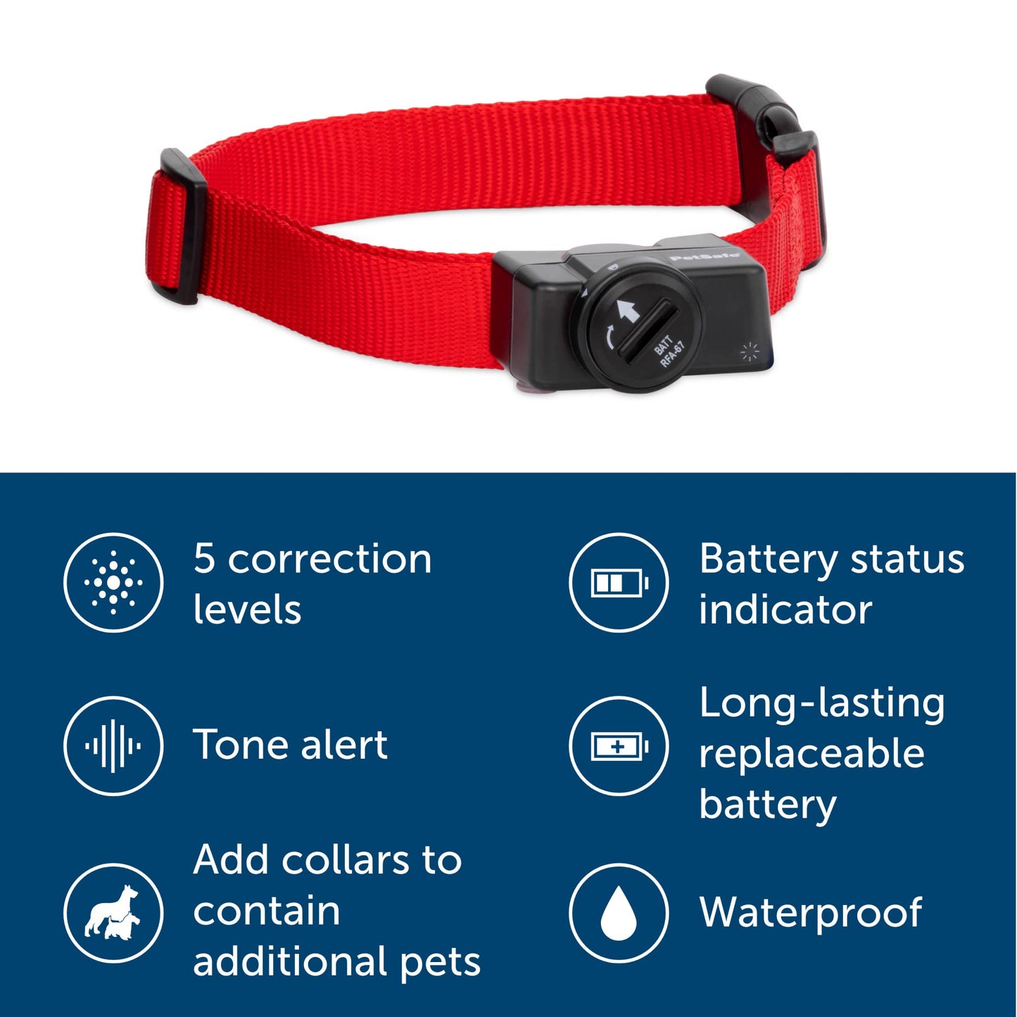 PetSafe Original Wireless Electric Fence for Dogs, Portable for Travel Covers Up to 1/2 Acre, Waterproof Collar for Pets 8lb+ with Tone/Static (Gray), from The Parent Company of Invisible Fence Brand